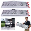 [US Local Warehouse] 2PCS 7.3ft Aluminum Motorcycle Ramp for Pickup Trucks ATVs Lawn Mowers Folding Dirt Bike Loading Ramp with Load Straps Truck Ramps