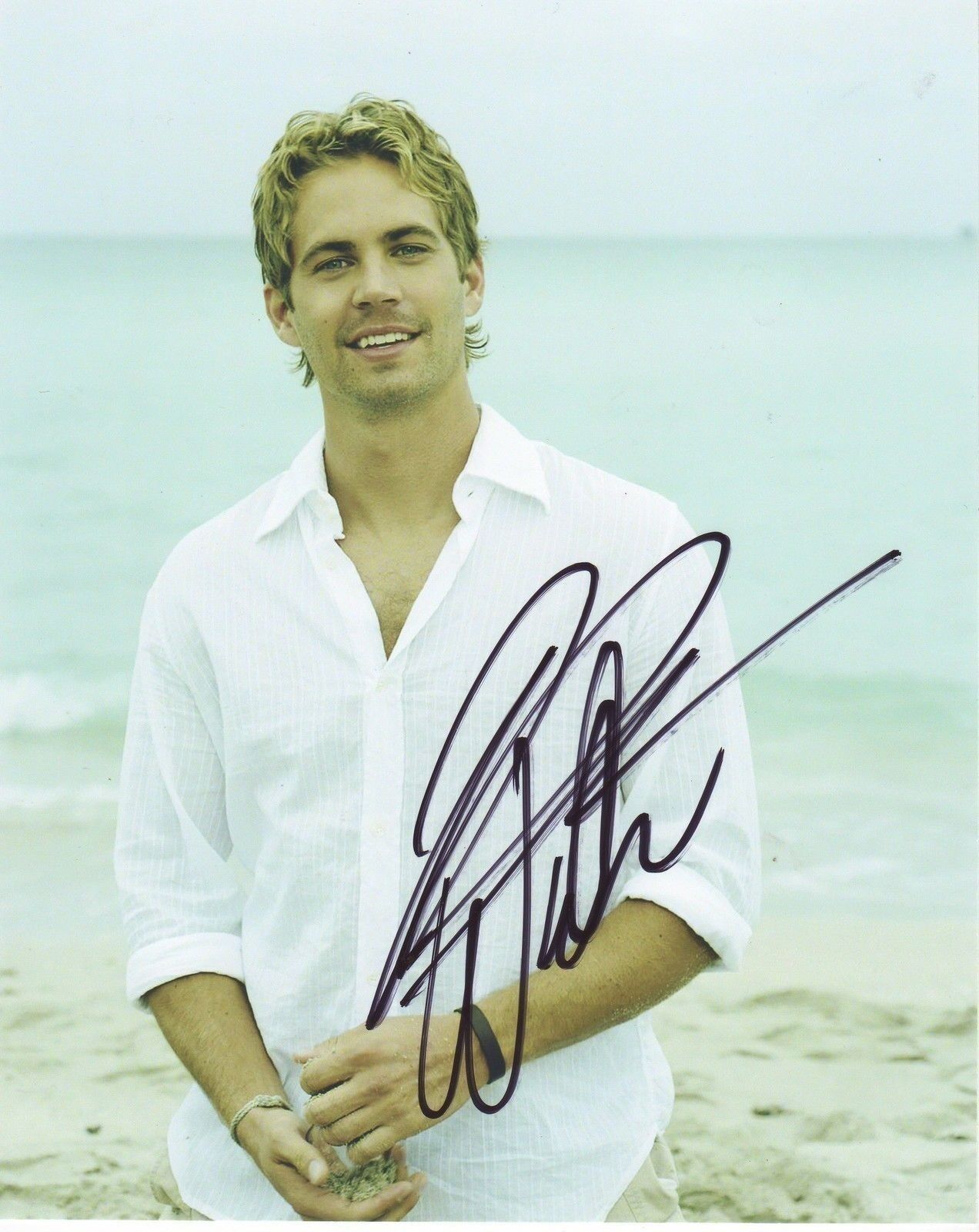 PAUL WALKER AUTOGRAPH SIGNED PP Photo Poster painting POSTER