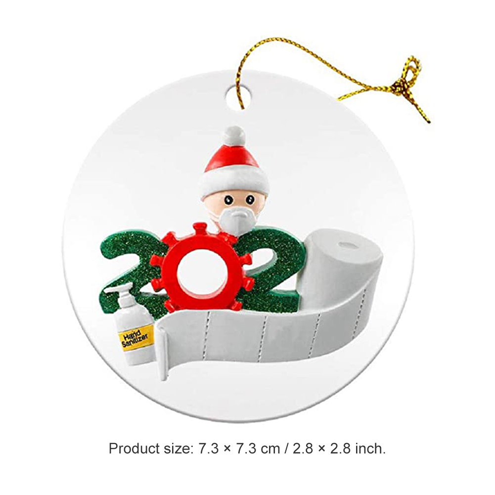 

2020 Personalized Santa Claus Christmas Tree Car Hanging Pendants Ornaments, 2 #, 501 Original