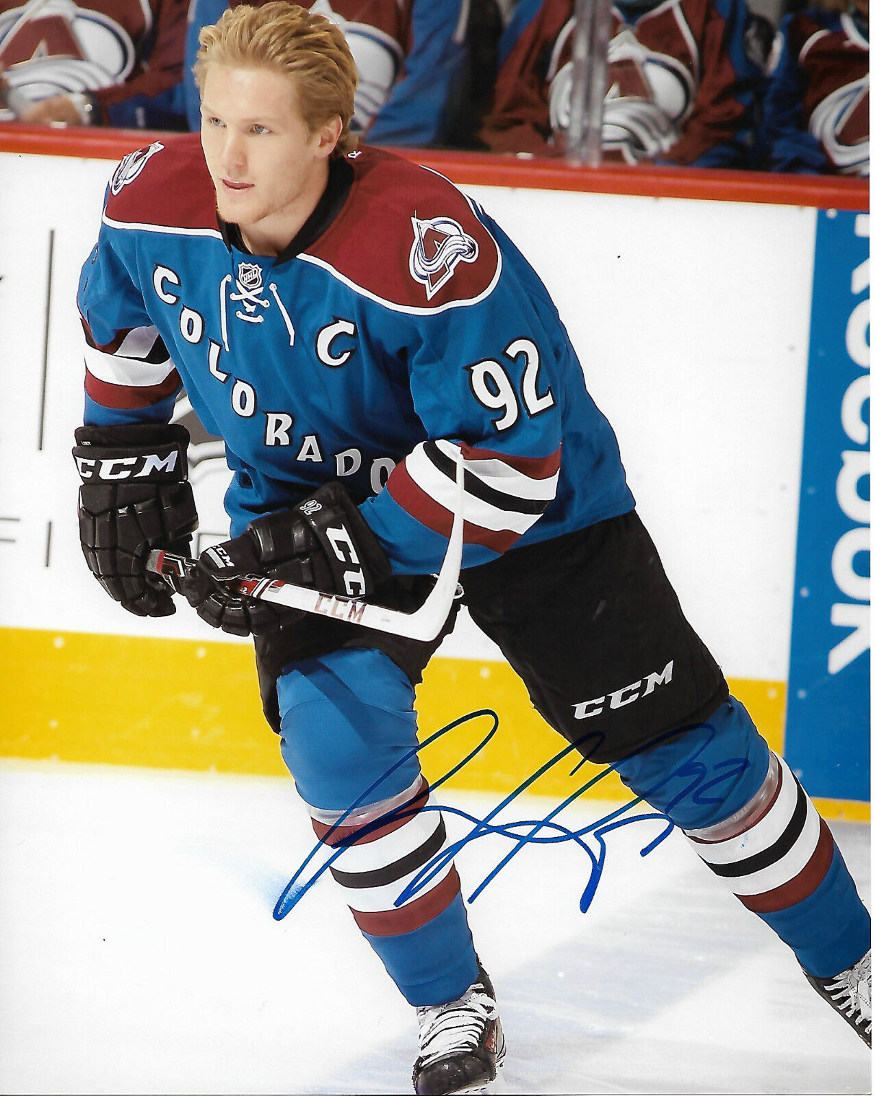 Colorado Avalanche Gabriel Landeskog Signed Autographed 8x10 NHL Photo Poster painting COA E