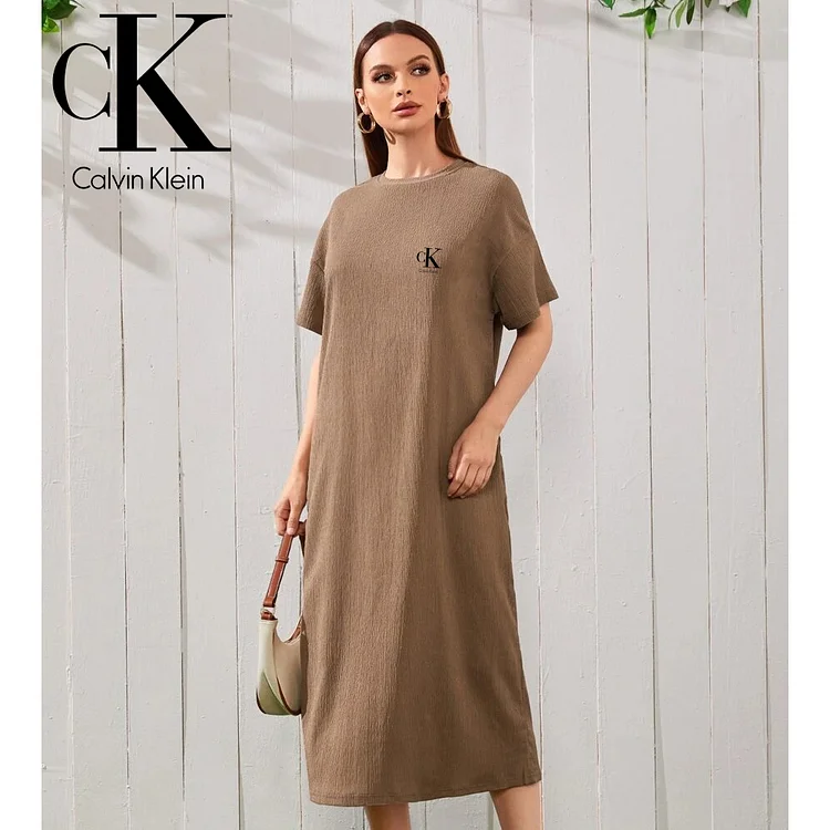 Voľné šaty s okrúhlym výstrihom CALVIN KLEIN®