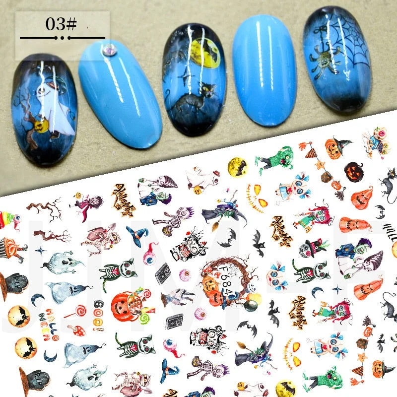 3D Christmas Nail Art Decoration Stickers Sparkly Gold White Colorful Glitter Geometry Snowflake Winter Slider Nail Foils-Nail Inspo