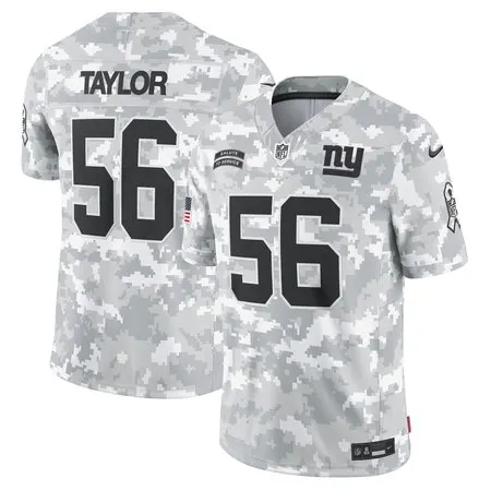 Men's New York Giants Lawrence Taylor  Arctic Camo 2024 Salute to Service Retired Player Limited Jersey
