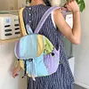 Nylon School Camping Daypack for Kids Cute Book Sackpack for Gym Sport Traveling