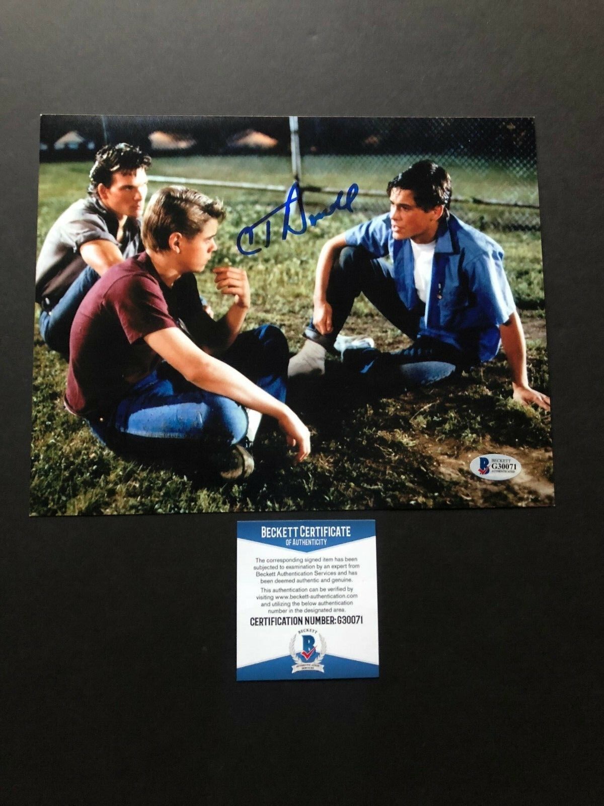 C. Thomas Howell Hot! signed autographed Outsiders 8x10 Photo Poster painting Beckett BAS coa