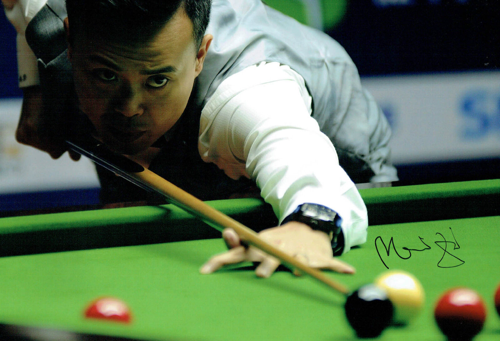 Marco FU 2017 Signed Autograph Photo Poster painting B SNOOKER Sheffield Crucible AFTAL COA