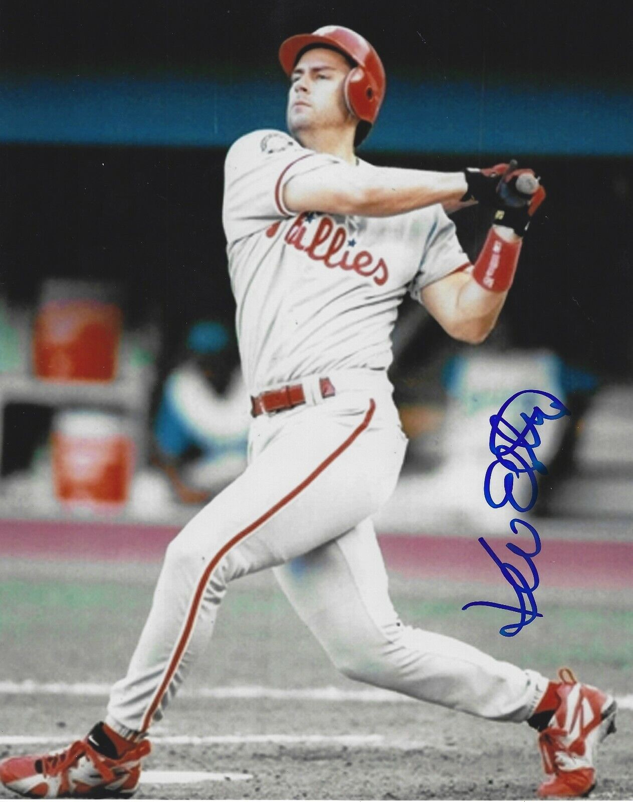 Signed 8x10 KEVIN ELSTER Philadelphia Phillies Autographed Photo Poster painting - COA