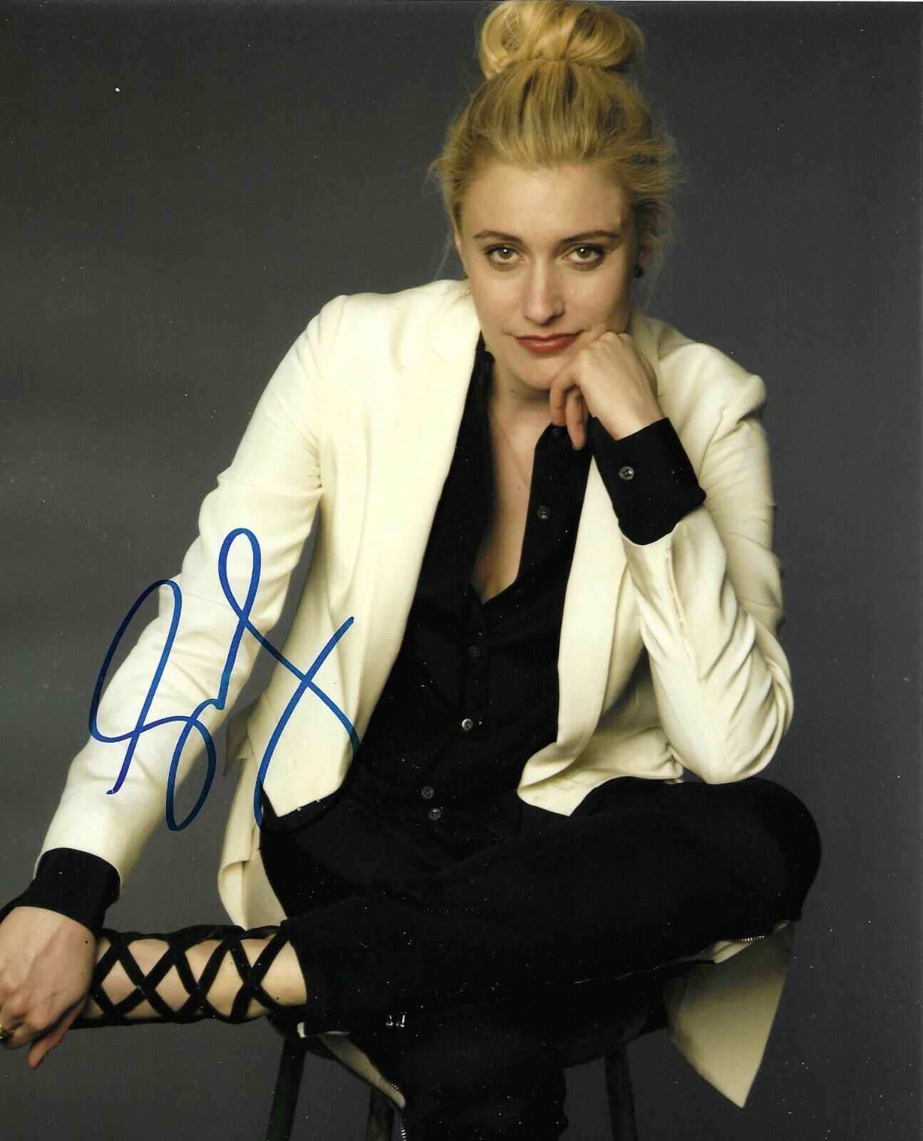 Greta Gerwig Signed 10x8 Photo Poster painting AFTAL