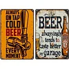 2pcs - Warning Vintage Metal Signs(12*16Inch)  
