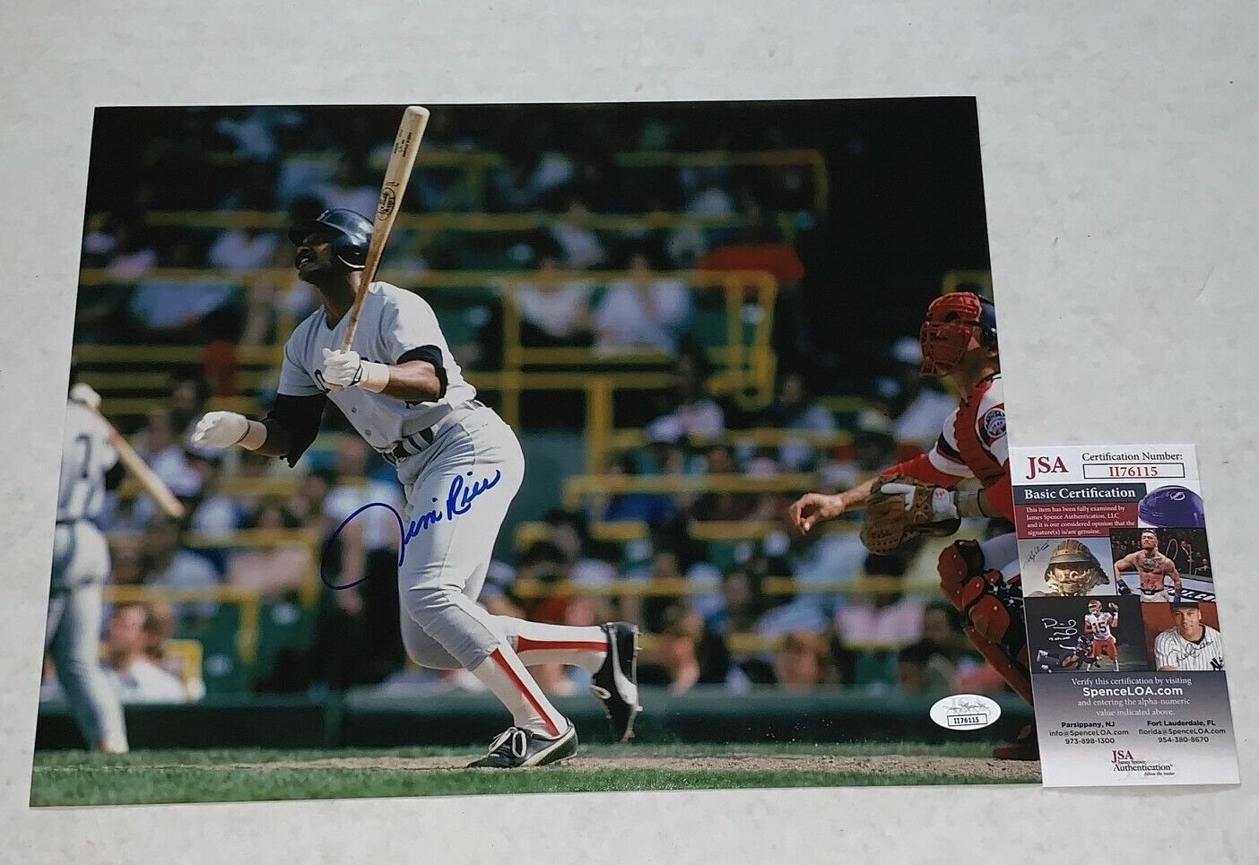 Jim Rice signed Boston Red Sox 11x14 Photo Poster painting HOF autographed JSA