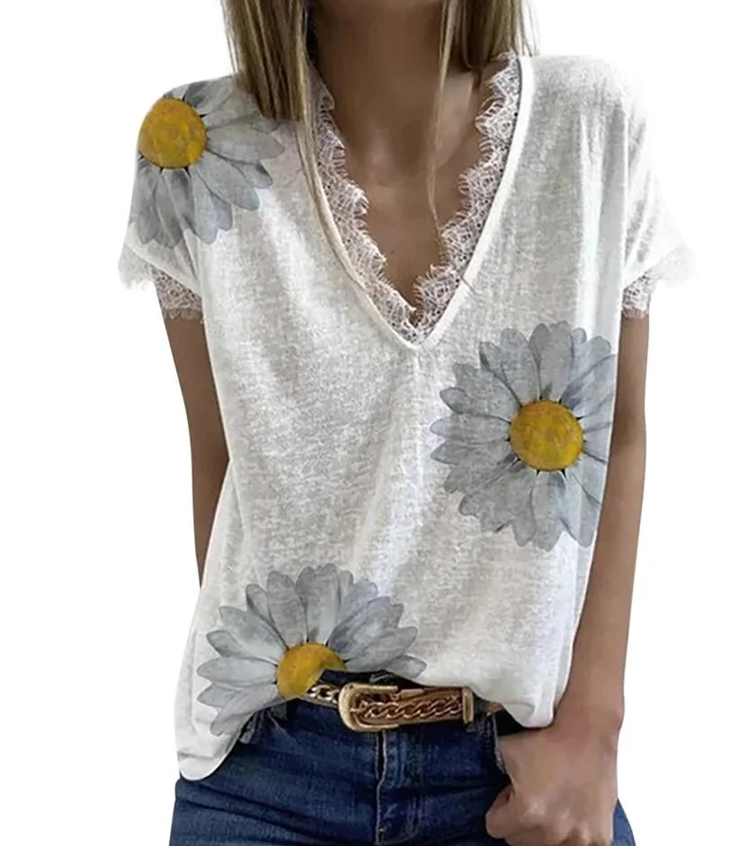 Chrysanthemum Lace T-Shirt