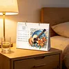 DIY 2027 Diamond Painting Calendar Art Kit Paper Desk Calendar Desktop Decoration Craft Kit