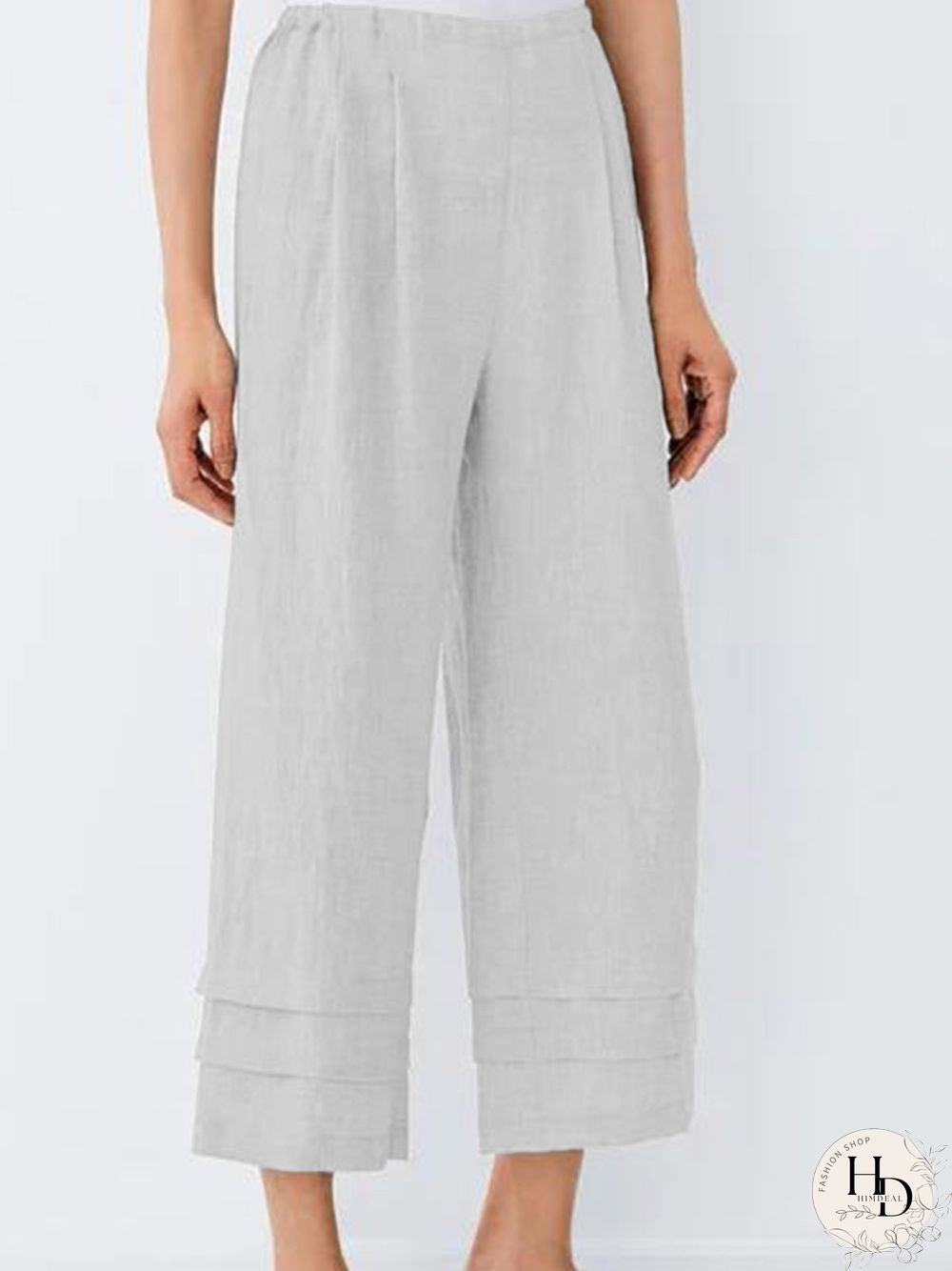 Simple & Basic Cotton-Blend Pants