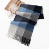 Classic Plaid 100% Wool Shawl Scarf