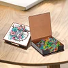 Flower Cow Leather Diamond Painting Notecard Box Contains 150 Sheets of Paper