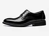 Flat Classic Men Dress Shoes Genuine Leather Wingtip Carved Italian Formal Oxford Shoes