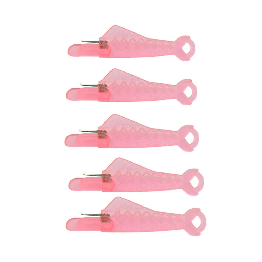 5pcs Fish Hand Sewing Needle Threader Embroidery Handcraft Tool Kit  (Pink)-637162.02