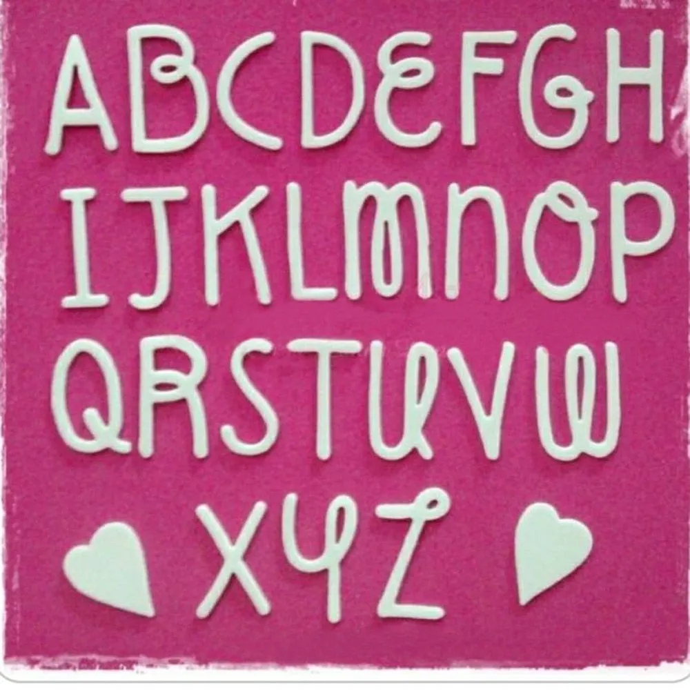 Graffiti 26 alphabet combination cutting metal die decoration for scrapbook punching card cutting DIY process edge cutting