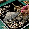 (30x30cm)DIY Landmark Pearl Painting Art With Inner Frame Handmade Pearl Material Art Kit Living Room Decor(Mount Fuji)