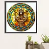 (50*50cm)Stained Glass Halloween - Full Round Drill Diamond Painting