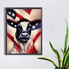 Diamond Painting- DIY Full Round Drill Flag and Animal