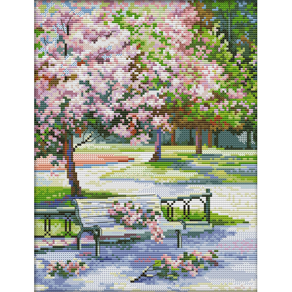 

Landscape - 11CT Stamped Cross Stitch - 35*42CM, 501 Original