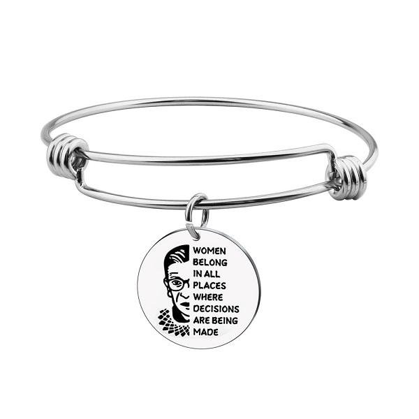 For R.B.G - Women Blong In All Places Where Decisions Are Being Made Bangle