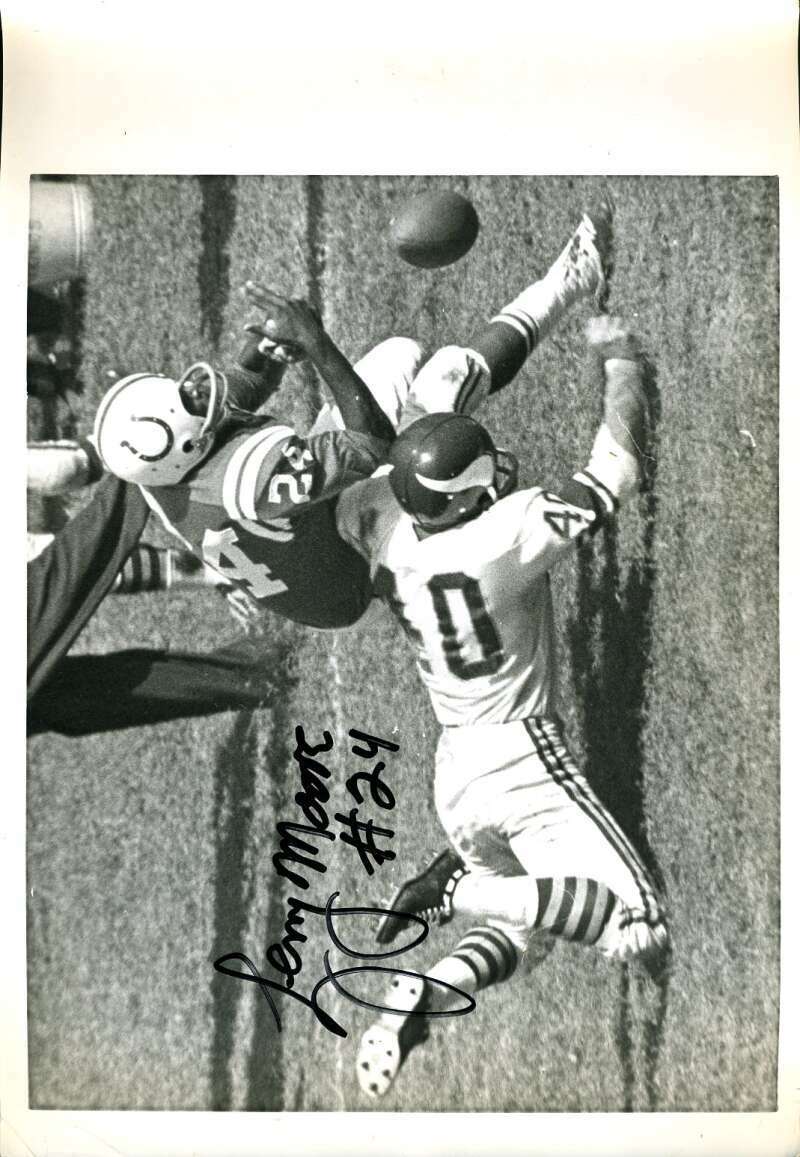 Lenny Moore JSA Coa Signed 9x11 Original Colts Photo Poster painting Autograph