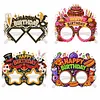 4pcs DIY Rhinestone Diamond Painting Glasses Frame No Lens (Birthday-1)