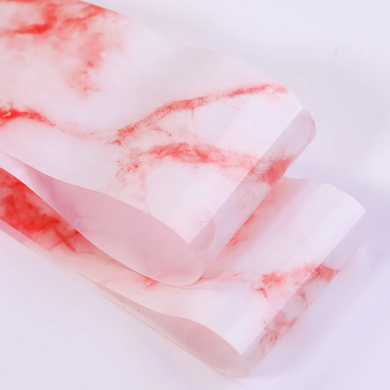 1Pc Opal Jelly Water Decals Gradient Effect White Protein Nail Art Transfer Stickers 3D Nail Sticker Marble Nail Foil Decoration