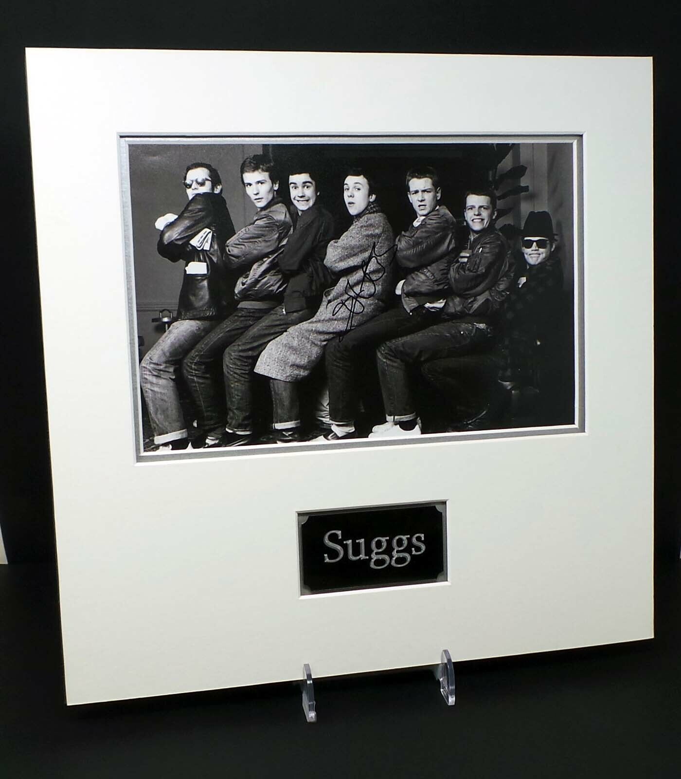 SUGGS Signed & Mounted 12x8 Photo Poster painting AFTAL RD COA Madness Nutty Boys 2Tone