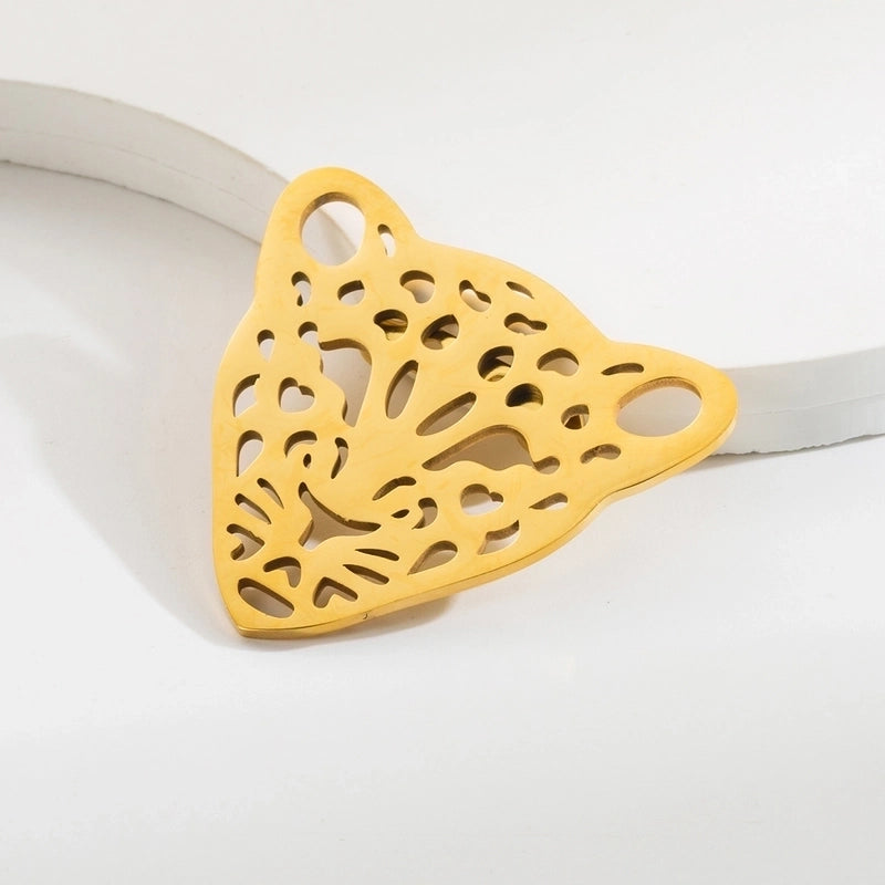 Vintage Style Animal Feather Flower 304 Stainless Steel Polishing Plating Unisex Brooches 1 Piece