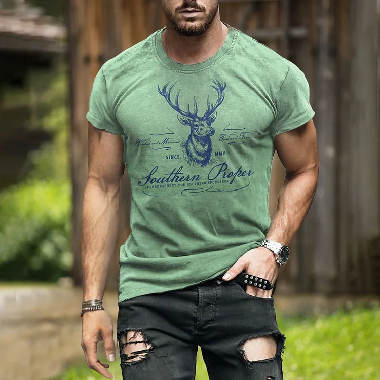 BrosWear Men's Comfortable Casual Short Sleeve T-Shirt