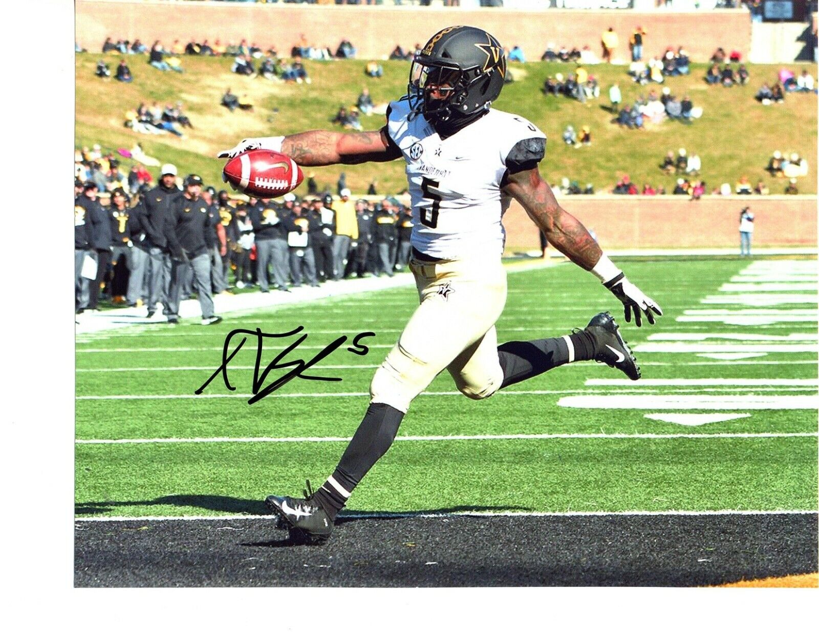 Ke'Shawn Vaughn Vanderbilt Commodores signed autographed 8x10 football Photo Poster painting d