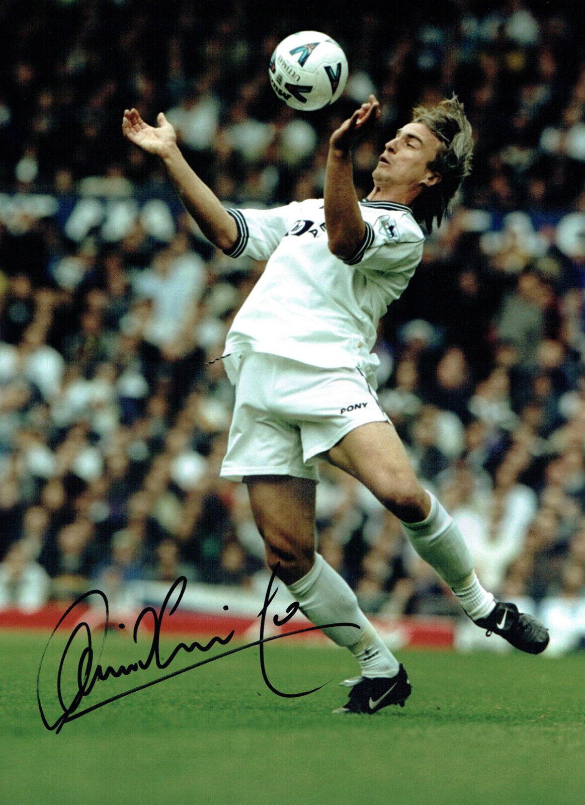 David GINOLA Signed Autograph 16x12 Photo Poster painting AFTAL COA SPURS Legend