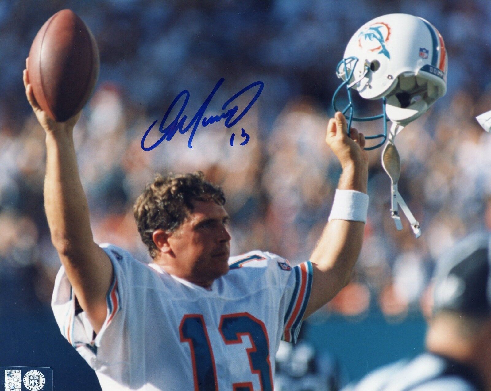 Dan Marino Signed 8x10 Photo Poster painting Mounted Memories Autographed Auto Touchdown COA