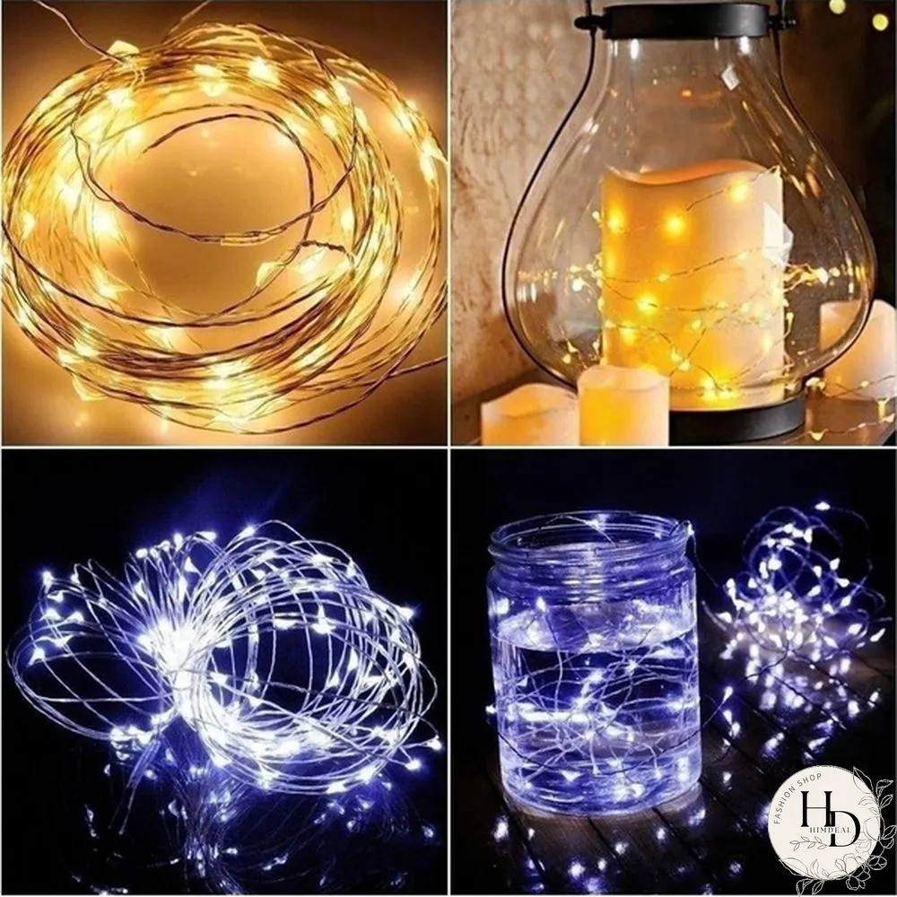 Birthday Party Led Battery Powered Copper Wire Fairy String Lights Garden Outdoor Christmas Decoration