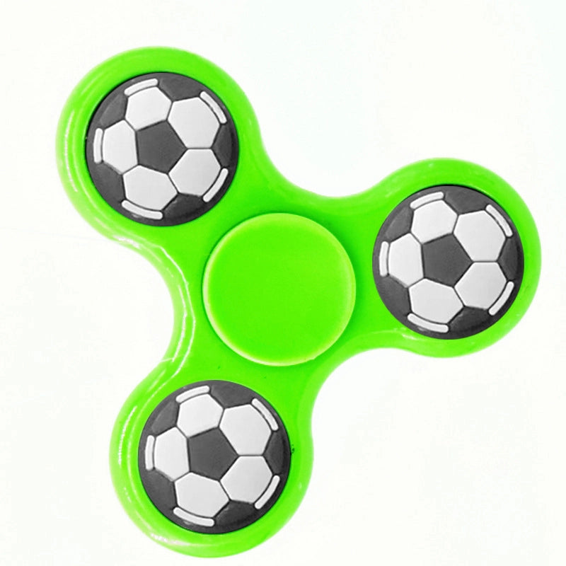 Fashion Solid Color Three-leaf Bracket Fingertip Gyro Toy