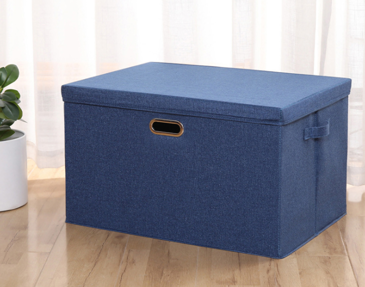 Collapsible Clothing Storage Bin with Cover (Large)
