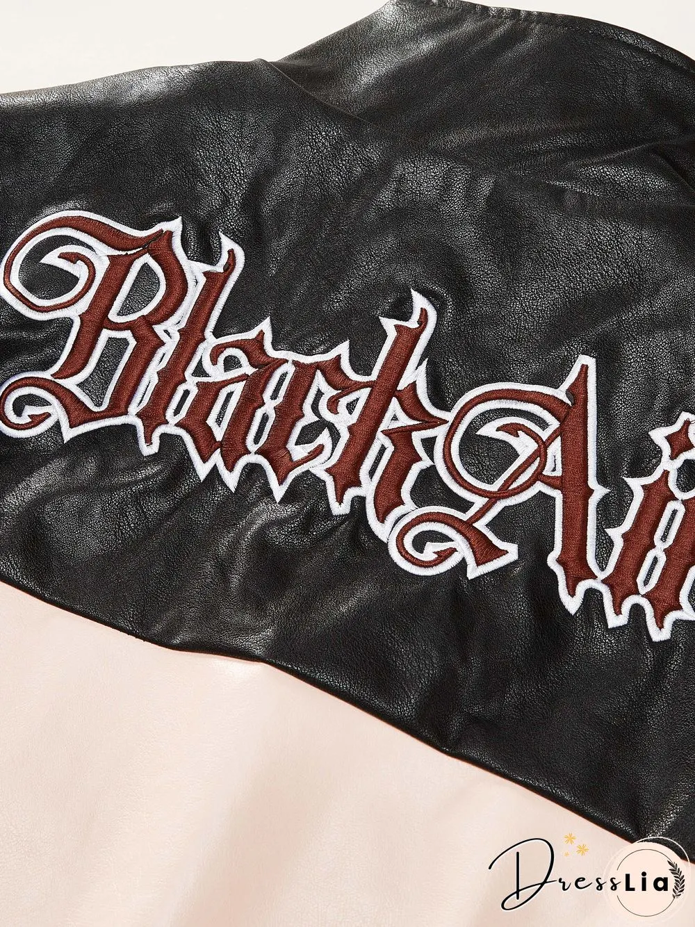 Vintage Patchwork Pu Leather Jacket
