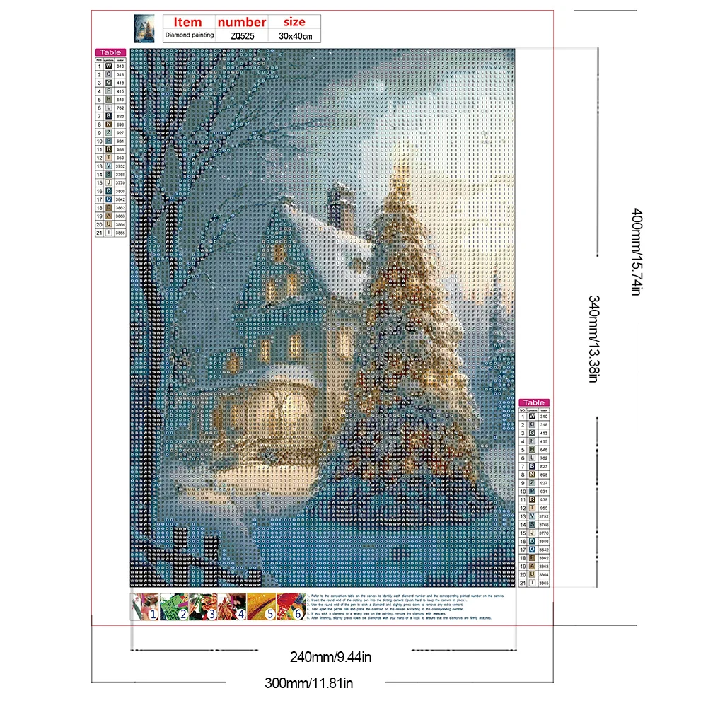 Diamond Painting - Full Round Drill - Xmas Tree(Canvas|30*40cm)