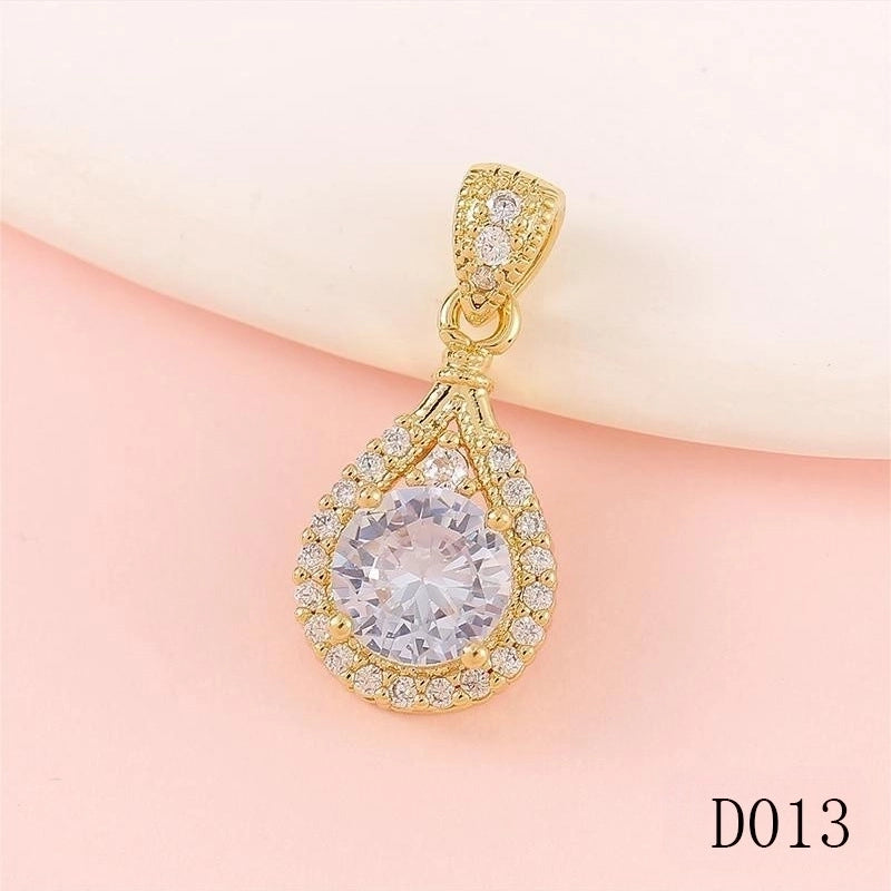 1 Piece Copper Fruit Bow Knot Pendant