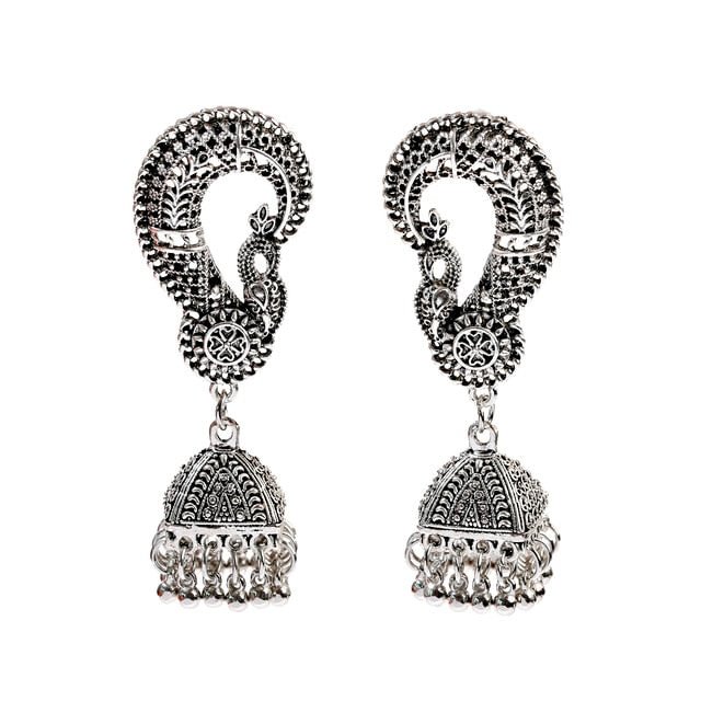 YOY-Piercing Indian Jewelry Jhumka Charms Earrings For Women