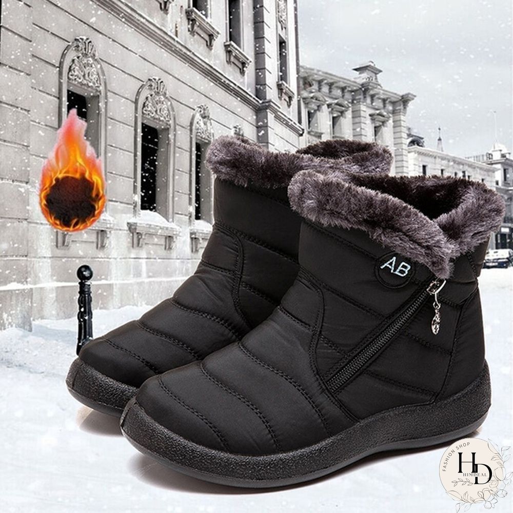 Women's Warm Waterproof Snow Boots Winter Non-slip Short Boots