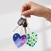 12pcs Romantic Element Double-Sided DIY Diamond Painting Keychain Kit