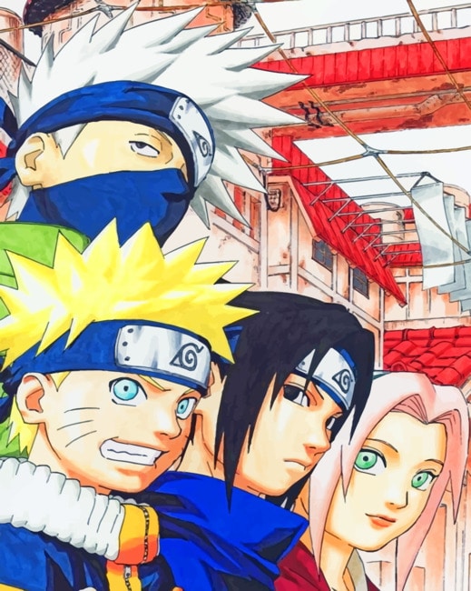 

Team Minato And Team Kakashi – Paint By Numbers - 40*50CM, 501 Original