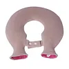 U Shape Hot Water Bag with Removable Flannel Cover Portable Neck Warmer Adjustable Snap Fastener Water Bag for Home/Office