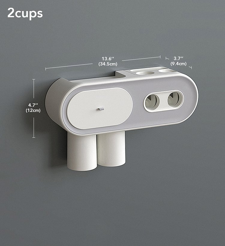 Joybos®Wall Mounted Toothbrush Holder and Dispenser for Bathroom