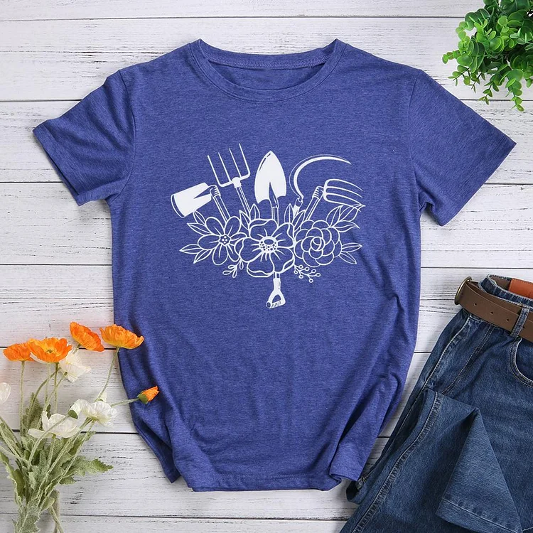 Gardening Tool Round Neck T-shirt