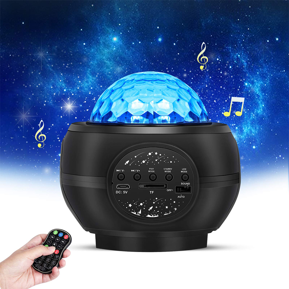 

LED Starry Sky Music USB Wave-Bluetooth Laser Projector Night Light, 501 Original